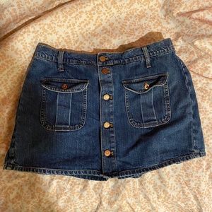 Madewell button front skort